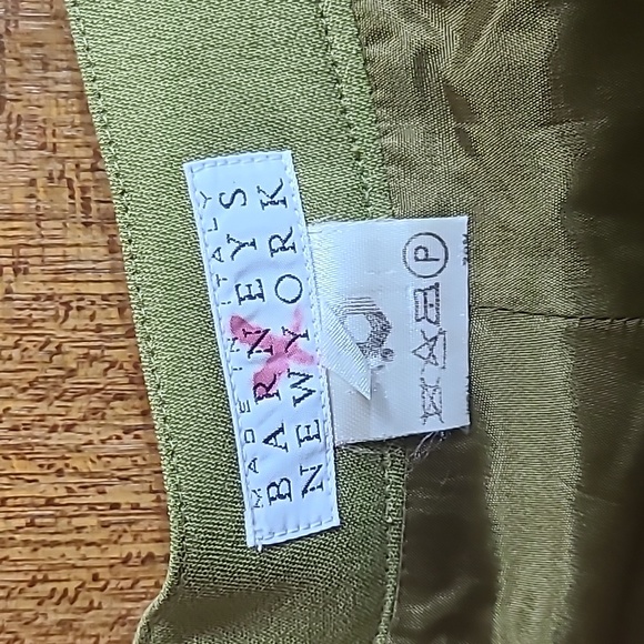 Vintage Barney's green wool pencil skirt - Picture 2 of 2